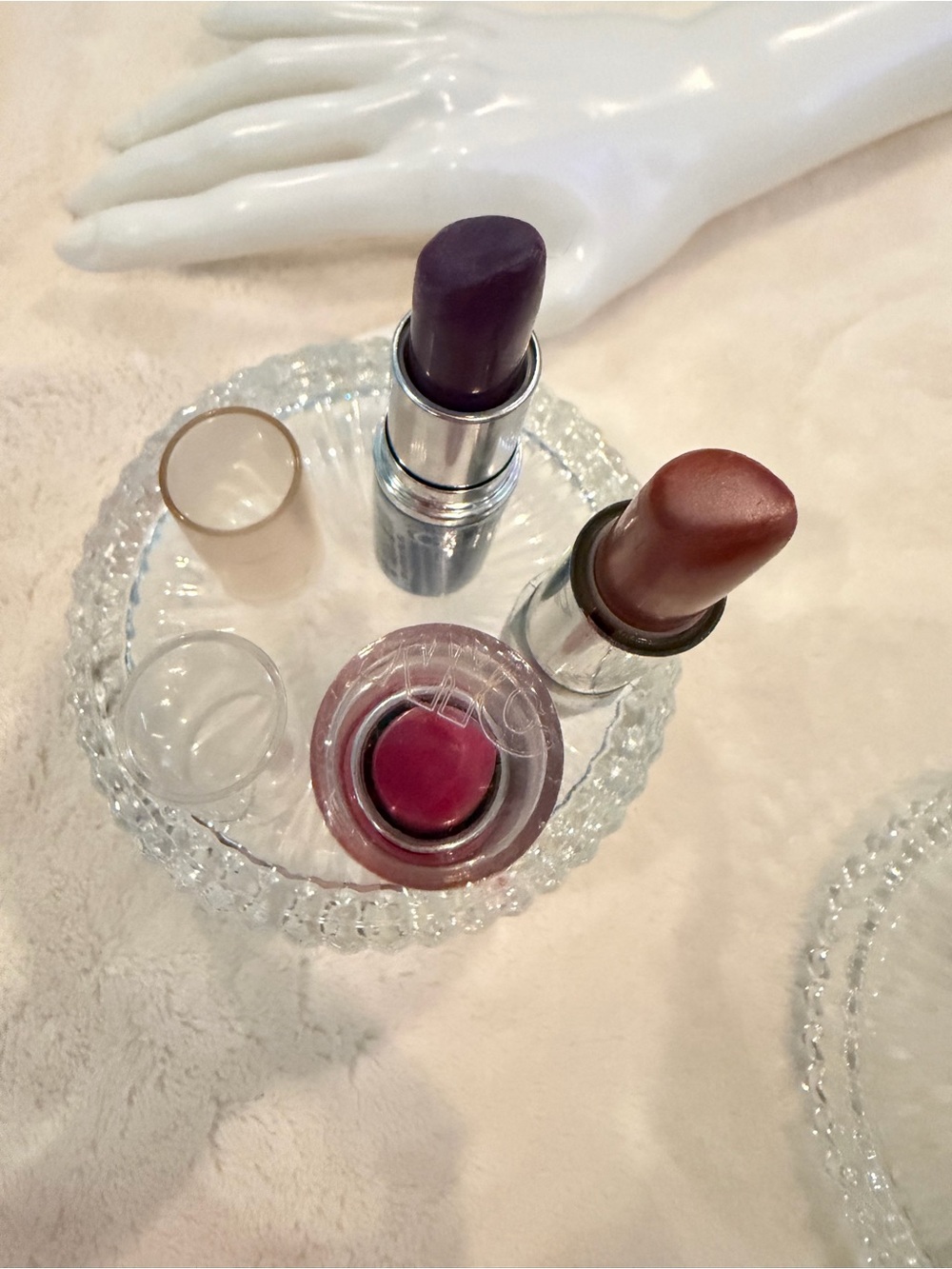 NYC Lipstick Trio β Purple, Mauve-Brown, Pink